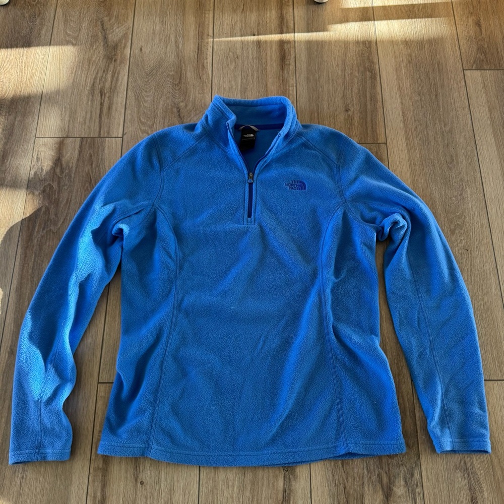 The North Face Light Blue Fleece 1/4 Zip